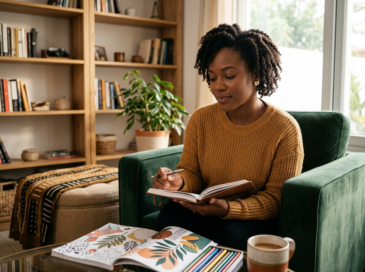 Spiritual Growth Coloring Book for Black Women: When Coloring Becomes Reflection