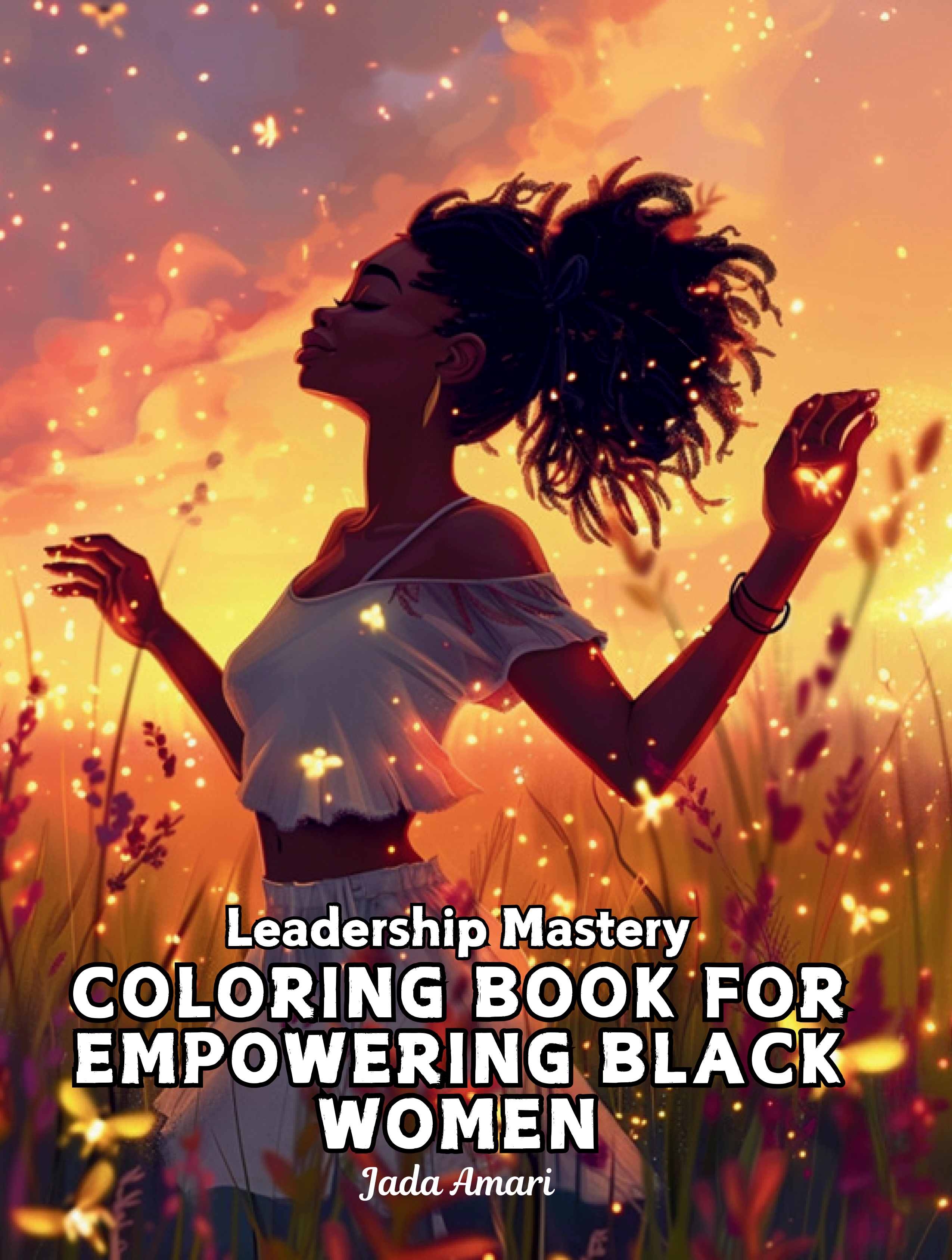 Leadership Mastery Coloring Book for Empowering Black Women cover