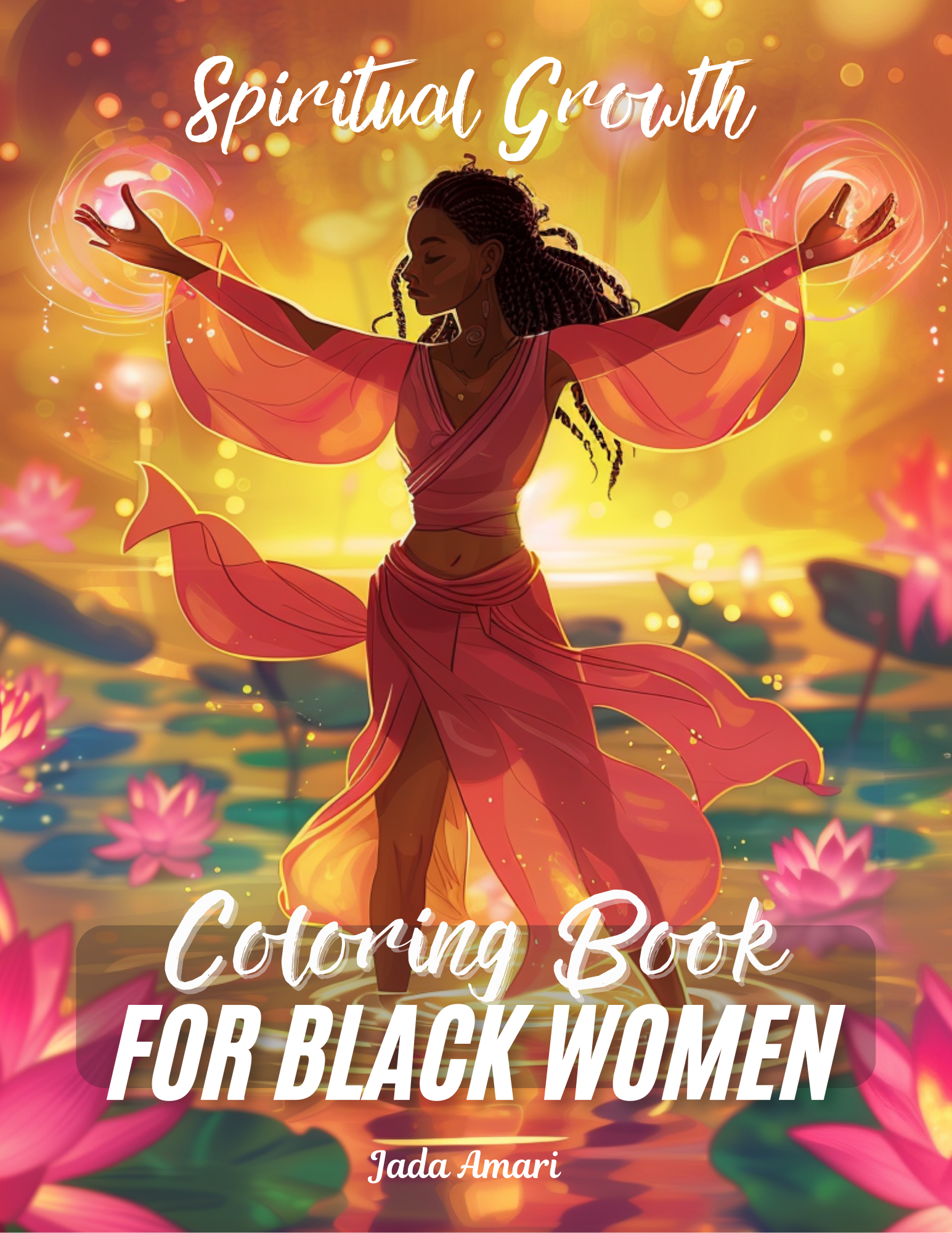 Spiritual Growth Coloring Book for Black Women book cover